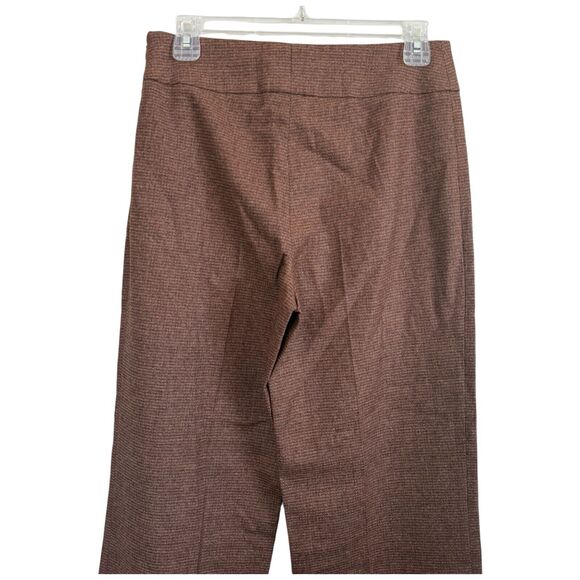 ETRO Dark Brown Micro Plaid Wool Blend Italian Pants Size 40/ US 4 - Picture 11 of 12